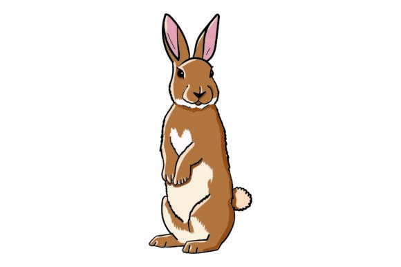 Download Cute Easter Bunny Graphics Vector - Premium Resources