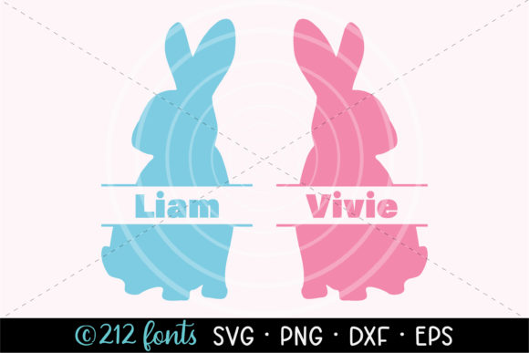 Download Easter Bunny Rabbit Name Graphic SVG PNG - Premium Resources