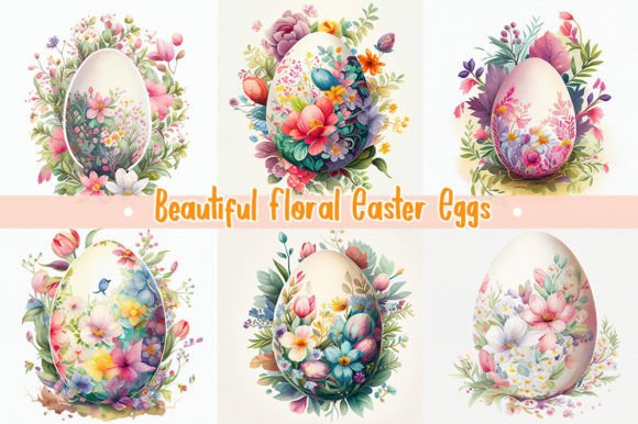 Download Beautiful Floral Easter Eggs | Colorful - Premium Resources